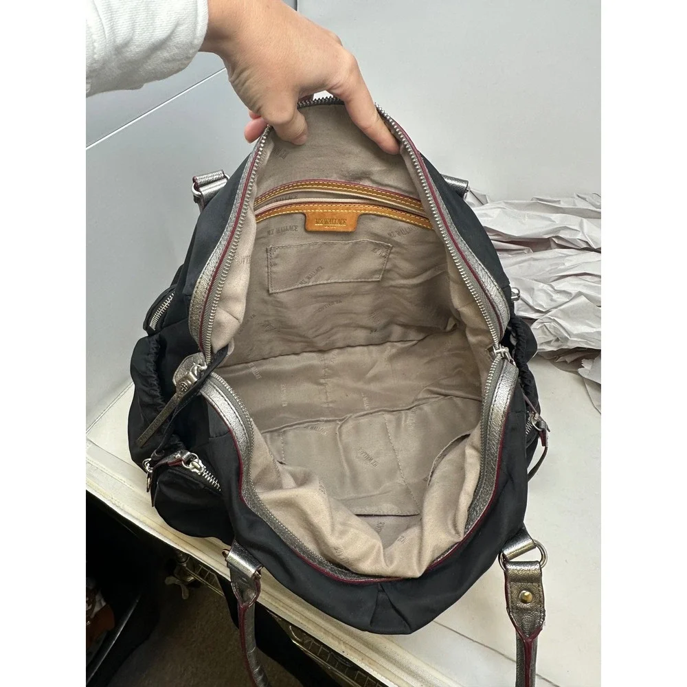 MZ Wallace Kate Shoulder Bag in Bedford Nylon Black